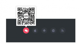 css3网页底部分享图标悬停动画