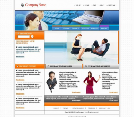 电脑主机服务器类模板 templatespace 电脑模板 公司企业