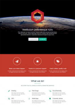 html5模板 互联网案例展示html5模板 公司企业