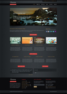 html5模板 黑色魅力商务html5模板 黑色