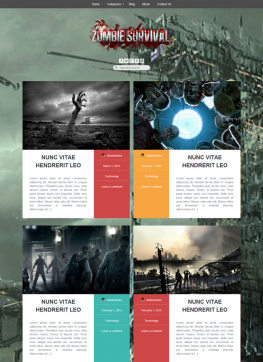 html5模板 影视作品展示html5模板 公司企业