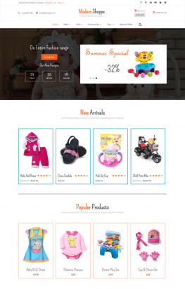 html5模板 儿童用品公司HTML5网站模板 公司企业网站模板