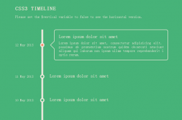 CSS3带日期大事记时间轴代码