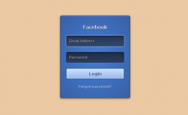 Facebook登录表单