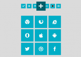 css3实现Metro Icon