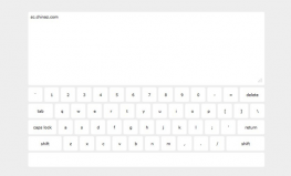 jQuery+CSS桌面键盘打字特效