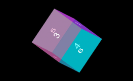 CSS3实现3D立方体旋转动画特效