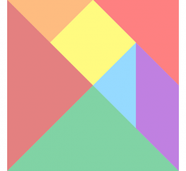 html5 canvas绘制七巧板特效