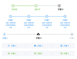 基于VUE步骤进度条样式代码