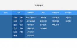 纯CSS仿百度百科下拉菜单代码