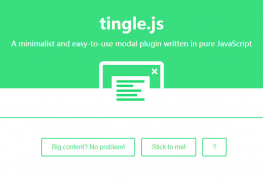 JS模态窗口插件tingle.js