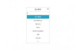 jQuery可筛选下拉框美化插件