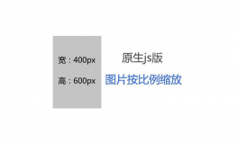 原生JS实现大图片按比例缩放