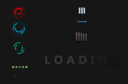 纯CSS3彩色Loading加载特效